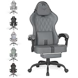 DISEÑO VERSÁTIL PARA CUALQUIER ESPACIO: Encaja perfectamente en tu sala de juegos, despacho o salón. Ideal para jugar, trabajar en la oficina o simplemente para descansar. La silla se convierte en un elemento práctico y estéticamente atractivo en tu espacio, que es tanto funcional como elegante.