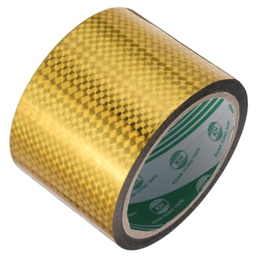 MECCANIXITY Gold Metalized Tape 2.4 Inch x 55 Yards Decor Tape for Craft Detailing Accent Wall, Graphic Arts