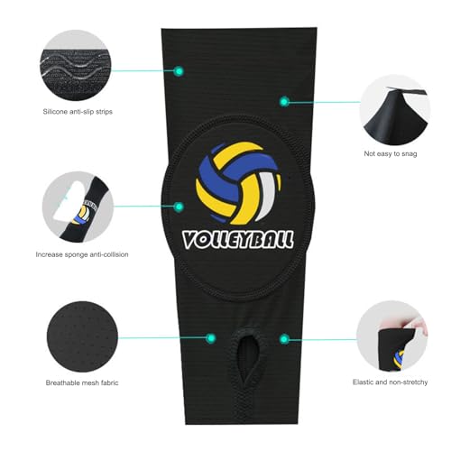 Mangas de braço de voleibol juvenil,Passando e batendo mangas no antebraço - Mangas de braço com alm