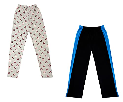 Image of indi weaves Boys and Girls Cotton Solid and Printed Pyjama /Pant /Trackpants