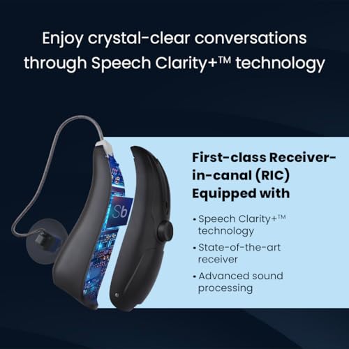 Image of Soundbright Hearing Aids - Discovery | Bluetooth Hearing Aids for Old Age with 3 Noise Cancelling Program, Protable Bluetooth with Smart App Control, Hand-free Phone Call | 16 Channel Adjustable Frequency (Right Ear)
