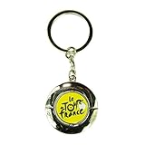 Material: 100% Metall. Tour de France Le Offizieller drehbar Schlüsselanhänger – Material: Metall