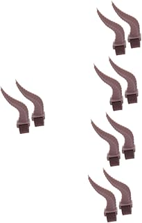 SEWACC 5 Pares Caixa De Fone De Ouvido Pingente Acessórios Cosplay Acessórios Para Mujer Decoração De Halloween 3D Chifre Do Diabo Chifres Do Diabo Acessórios Para Fone De Ouvido Sílica