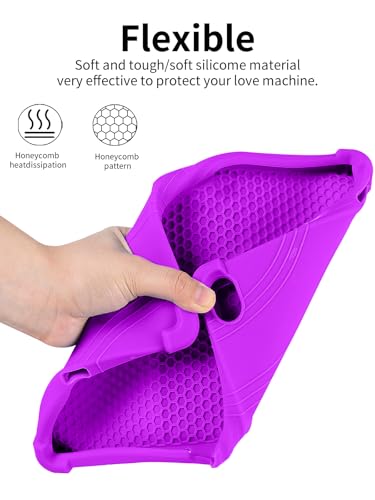 Coque silicone TECLAST T65 13.4" violette avec support réglable et protection antichoc complète