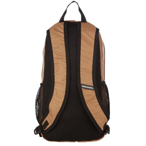 Image of Eddie Bauer Stowaway Packable Backpack | Travel | Outdoor | Lightweight | Foldable | Durable | Ripstop Polyester | 20L - Tobacco