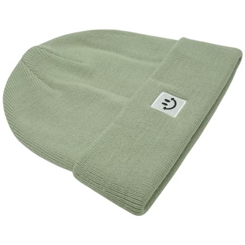 Image of 55cube Knit Beanie Hat Cuffed Plain Skull Cap for Men Women