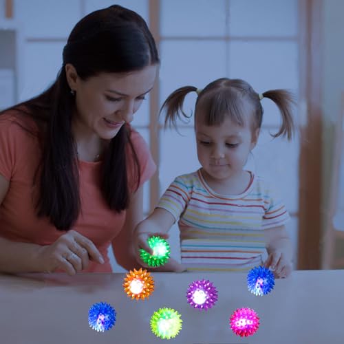 12 Stück Igelball, Leuchtball, Igelbälle Leuchtspielzeug Kinder, Igelball Weich Kinder, Geschenke Kindergeburtstag Mitgebsel, Give Aways Kindergeburtstag, Party Gadgets Kleine Geschenke Jungen Mädchen