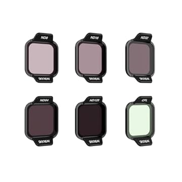 Skyreat Conjunto de filtros ND para acessórios DJI Flip Drone, pacote com 6 (CPL, ND8, ND16, ND32, ND64, ND128)