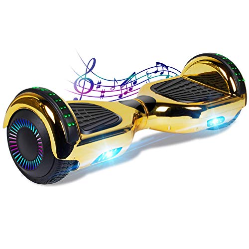 CBD Bluetooth Hoverboard for Kids, 6.5 Inch Two Wheel Hoverboard, Self Balancing Hoverboard with Bluetooth and LED Lights
