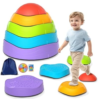 Balance Stepping Stones for Kids, Non-Slip Sens...