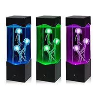 DoRight Jellyfish Lamp, Jelly Fish LED Light Lamp Colour Changing, Aquarium Lava Lamp, Jellyfish Tank Mood Lamp for Home Office Living Room Decor Kids Adults Birthday Gift Christmas, USB 5V, 1 Pack