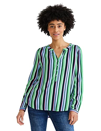 Street One Damen Style Bamika Langarmbluse, Dark Brisk Green, 36