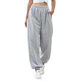 Sweatpants for Teen Girls,Women's High Waisted Joggers Summer Workout Baggy Yoga Pants Cinch Bottom