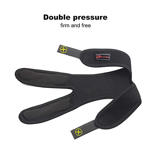 Andoer Cinta de apoio de joelho para corrida protetor de perna patela acolchoados esportivos ao ar l