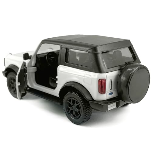 Auto modelo Bronco 1:36 blanco con puertas abatibles miniatura 5
