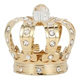 24K Gold Plated Crown Ornament with Clear-Cut Crystals – Elegant Tabletop Décor Showpiece – Perfect Christmas, Valentine’s Day & Mother’s Day Gift for Women, Mom, Wife, Grandma