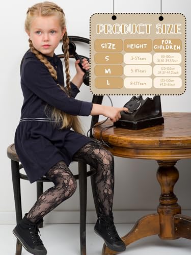 4 Pairs Spring Girls Lace Tights Fishnet Stockings Toddler Stockings Heart Pattern Dance Pantyhose Summer3