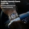 Men's Car Watches, Stylish Racing Style Dial Wheel Rim Watch, Casual Analog Rotating Dial Men's Wrist Watch with Japanese Quartz, Luminous Function & 30M/3ATM Waterproof, Luxury Gift for Car Enthusiast - 42.5mm