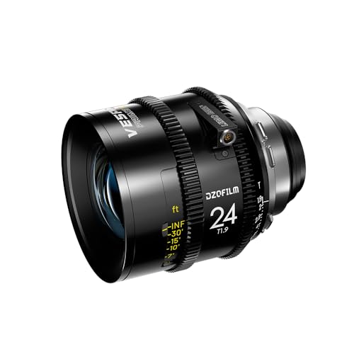 DZOFILM Vespid 2 T1.9 Cinema Prime Lens – Full-Frame PL Mount Manual Focus Lens for Professional Filmmaking (DZO-V224IH)