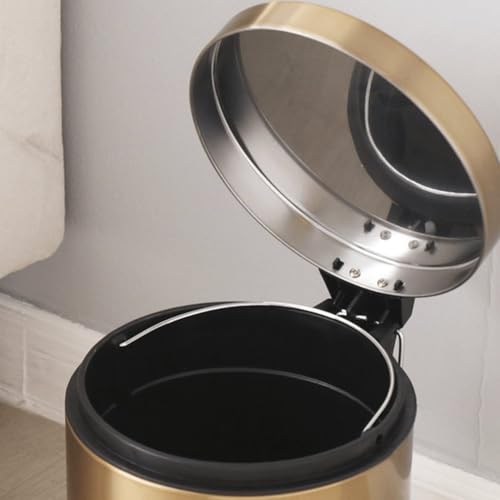 Caneca de basura pequeña acero inoxidable 5L miniatura 4