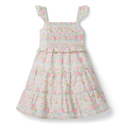 Janie and Jack Girls' Flutter Sleeve Ditsy Floral Dress (Toddler/Little Big Kid)