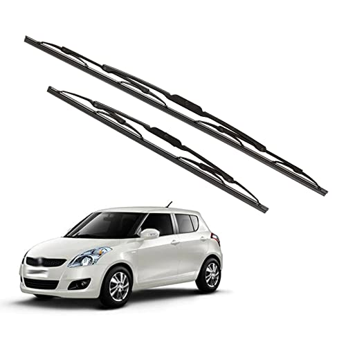 Image of Kylo Windshield Wiper for Suzuki Swift Old /Conventional and Traditional Windshield Water Repellency Scratch Proof Metal Wiper Blades Suitable for Suzuki Swift Old(Driver Side 21 inch, Passenger Side 19 inch)