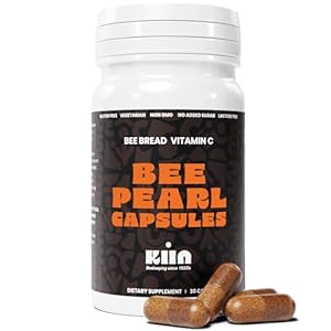 Bee Bread Capsules – Fermented Bee Pollen & Honey, 100% Natural Multivitamin, Superfood for Energy, Metabolism, Sleep, Recovery, Immunity | Rich in Vitamin C, B, Amino Acids, Antioxidants, Minerals