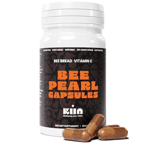 Bee Bread Capsules - Fermented Bee Pollen & Honey, 100% Natural Multivitamin, Superfood for Energy, Metabolism, Sleep, Recovery, Immunity | Rich in Vitamin C, B, Amino Acids, Antioxidants, Minerals