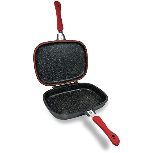 Poêle grill à induction double face Moneta Pro lavable au lave-vaisselle 32x34cm - 3