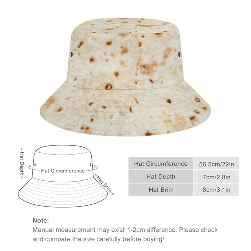 Image of Food Golden Corn Bucket Hats Unisex Washed Cotton Lightweight Outdoor Summer Beach Sun Hats Men Women Bucket Hat for Travel