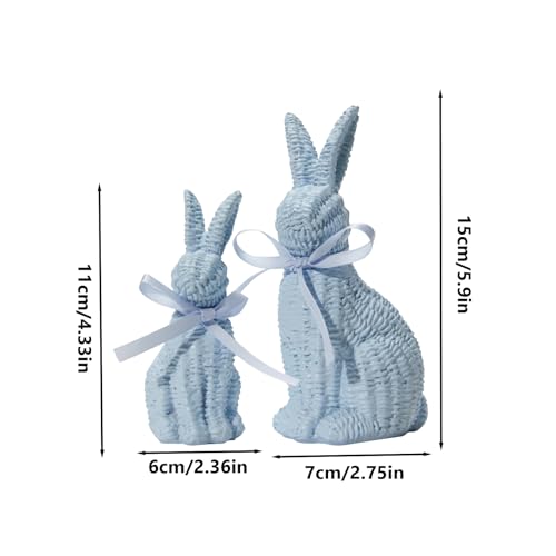 Figurine de lapins mignons en cadeau de Pâques - 3