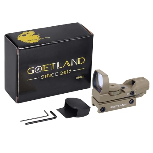 Goetland Ottica per Carabina Aria Compressa Cannocchiale da Puntamento Pistola Verde Punto Rosso Red Dot Sight Reflex Sight SFP 20mm