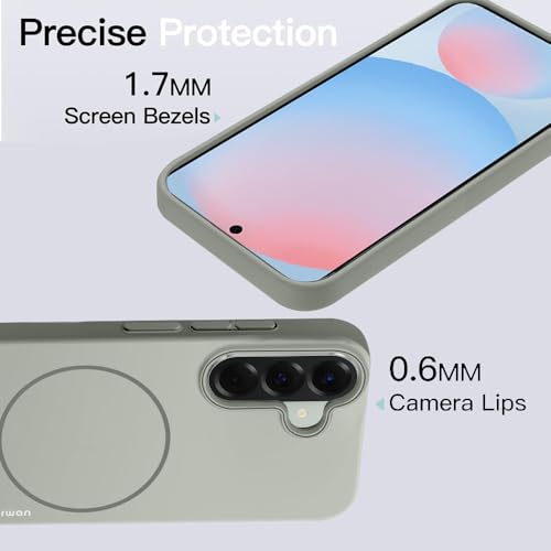 Image of KARWAN️Magnetic Ultra Slim-Fit Back Case Cover for Samsung Galaxy A36 |Hard PC Case Cover| Ultra-Thin & Light Weight with [Ultra Premium Feel] Case for Samsung Galaxy A36(6.7 inch)(Grey)
