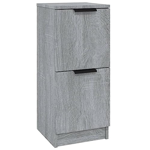 vidaXL Sideboard Kommode Anrichte Schrank Beistellschrank Mehrzweckschrank Standschrank Flurschrank Grau Sonoma 30x30x70cm Holzwerkstoff