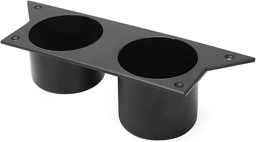 Soporte para taza de agua Chevy Camaro 1982-1992 de tercera generación, bandeja de cenizas, soporte de taza de aluminio para consola central (negro)