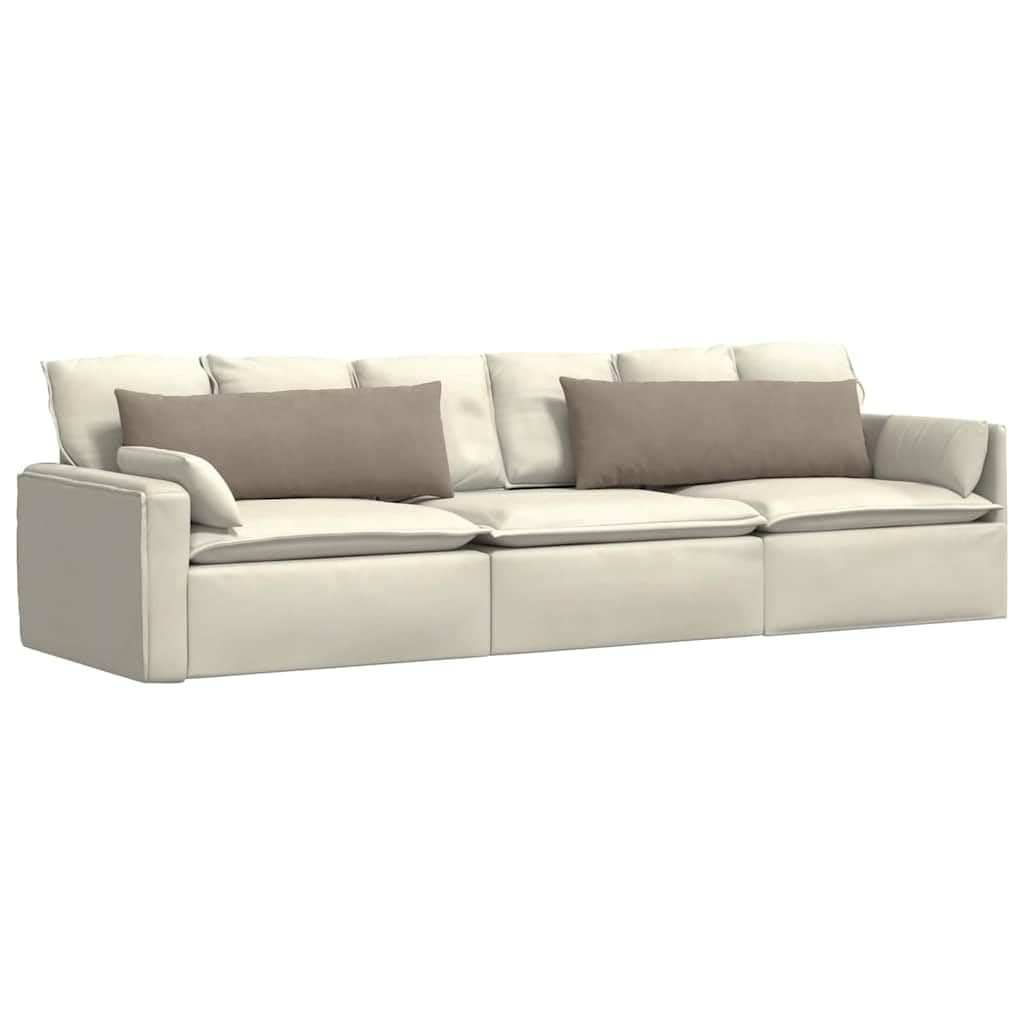 Cuscino Divano 2 Pezzi Tortora 120x40 cm Tessuto con Rivestimento Sfoderabile Ergonomico Imbottito Antiscivolo e Lavabile Adatto per Soggiorno, Sala da Pranzo, Ufficio e Balcone