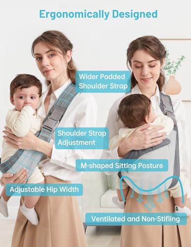 Miniatura 4 de Fular Portabebe, Mumgaroo Mochila Portabebes, Multifuncional, Para Llevar De 0 A 36 Meses Y Hasta 15 Kg