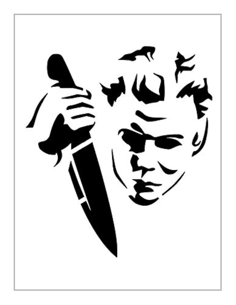 Amazon.com: Jason Stencil Knife Halloween Horror Pumpkin Carving 8.5