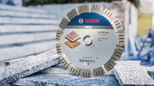 Disque diamant spécial pierre et béton pour meuleuses Ø230mm alésage 22 23mm Best for Stone BOSCH 2608602645 - vue 9