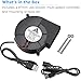GDSTIME 97mm x 33mm USB Blower Fan with Speed Control, 5V DC Brushless Turbo Cooling Centrifugal Fans for Receiver DVR Xbox Modem AV Cabinet Cooling