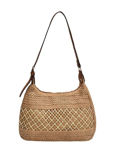 Bolso de hombro de paja para mujer SweatyRocks miniatura 1