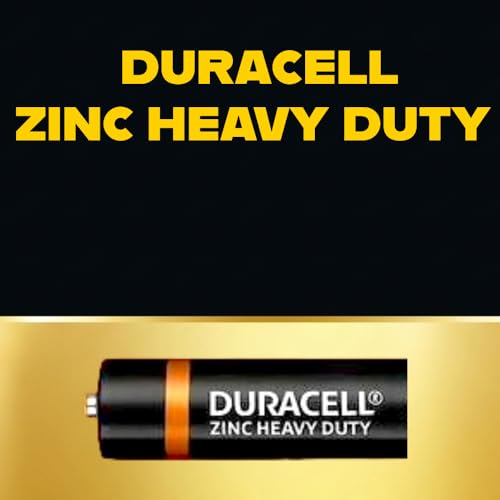 Image of Duracell 2026 Launched Zinc Heavy Duty Battery, 100% Longer Lasting, Anti-Leak Turbolock Technology, Eco-Friendly Batteries for Every-Day Household Devices (AA, Pack of 24)