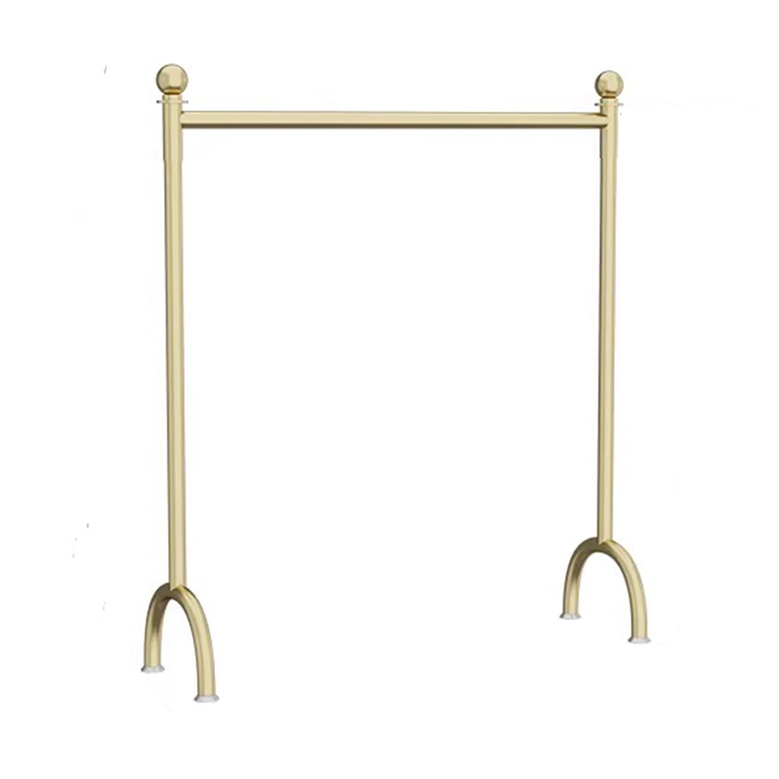 Porte-manteau tringle à vêtements suspendue en métal noir avec tapis de pied pour chambre moderne