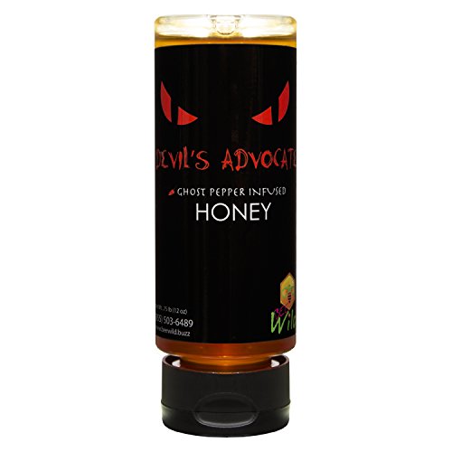 Miel cruda orgánica pura Bee Wild infusionada con Ghost Pepper 12 oz