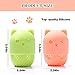 Ozazuco Beauty Blender Container/2 Beauty Sponge Travel Case and 2 Makeup Sponge Drying Holder/Cute Cat Silicone Makeup Sponge Travel Carrying Case/Beauty Blender Holder Dry Rack Easy To Carry.