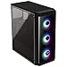 Aerocool SI5200FROST, caja PC ATX, ventana lateral, LED RGB, ventilador 12cm, negro