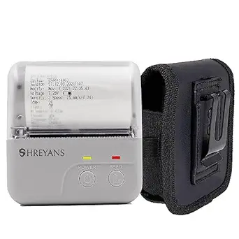 Shreyans 80mm thermal receipt Rechargable Printer Portable Bluetooth + USB