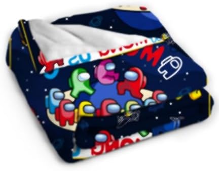 Among Fleece Throw Blanket for Couch,330GSM 40″x50″ Super Soft and Warm Among Flannel Throw Twins Blankets for Kids Boys and Girls