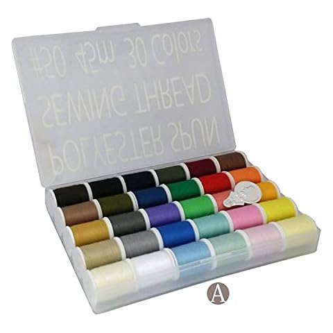 Leonis 30 Color 50 Yards/45 m Each Handy Polyester Sewing Threads [ 93011 ] Cover