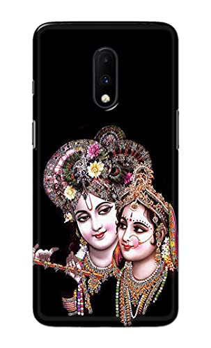 Image of PRINTFIDAA� Printed Hard Back Cover Case for OnePlus 6T | OnePlus 7 Back Cover (Radha Krishna) -2808